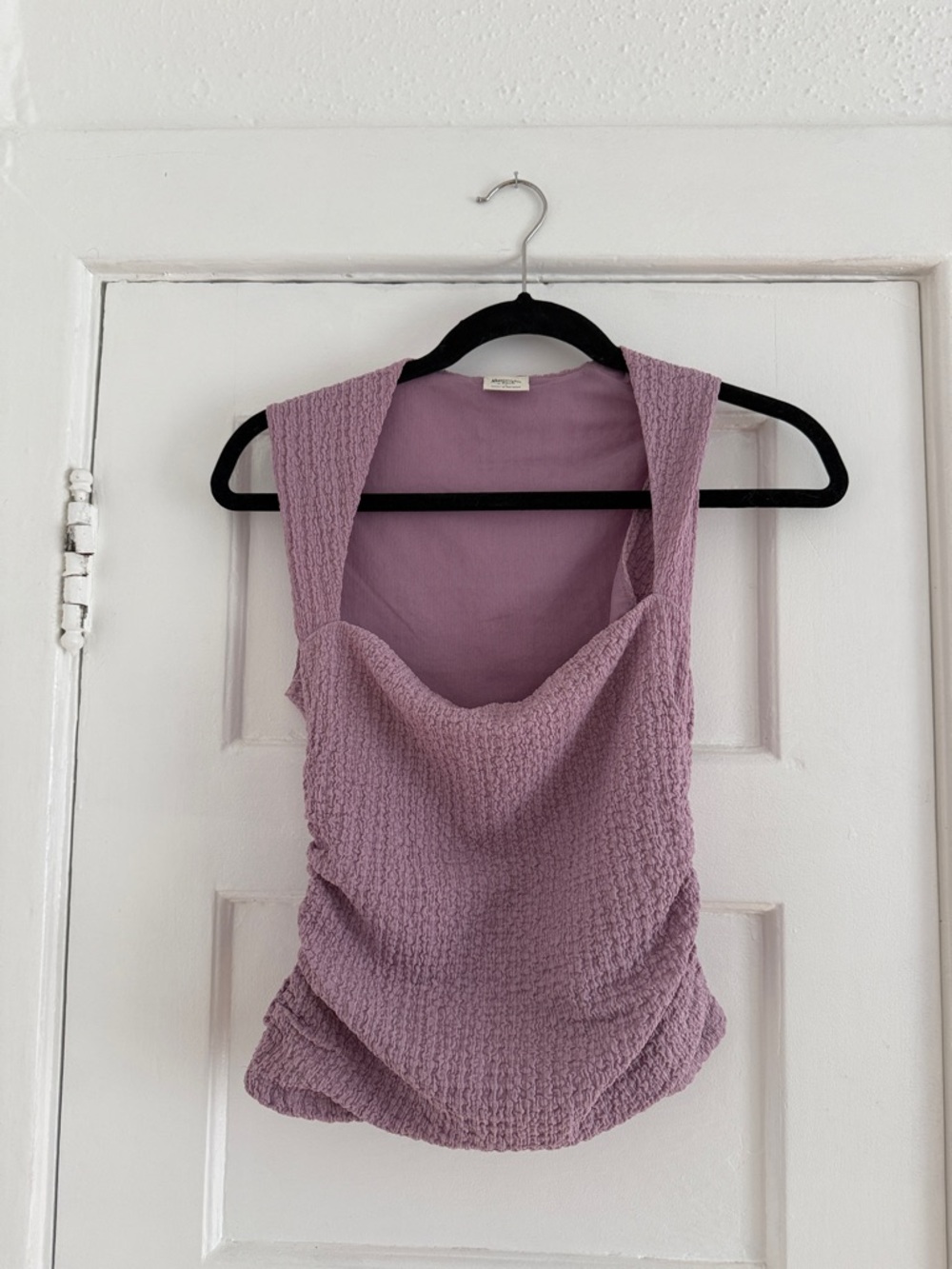 Abercrombie & Fitch Lavender Textured Cowl Tank